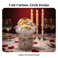 Cartoon Character Soft Bouquet Stylized Stuffed Animals Soft Doll Bouquet Gift Box Handmade Souvenir Stuffed Character Flower Arrangement for Women