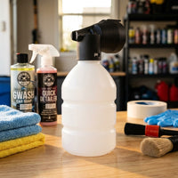 Spray Bottle with Integrated Soap Dispenser for Car Cleaning, Manual Pump Sprayer for Thick Car Foam, Portable Foam Washing Tool, Spray Nozzle