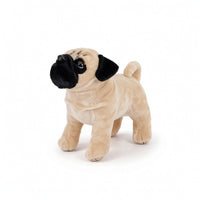 Pug Stuffed Cuddly Stuffed Pug Huggable for Birthday Gifts, Bedroom, Toddlers