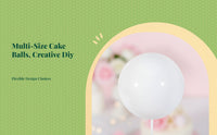 Gold Sphere Cake Toppers for Baking and Parties