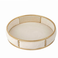 uncoveredTop Round Jewelry Display Tray Lined Interior Velvet Jewelry Tray Segmented Finger Band Holder Holder Dish Decorative for Vanity, Counter