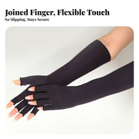 Anti-Odor Compression Arm Sleeves Breathable Material Athletic Compression Sleeves 4-Way Stretch for Athletes, Cyclists, Driving, Cycling