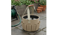 9 Pieces Heavy Duty Garden Tool Tote Bag Set Sharp and Long-Lasting Gardening Tote with Tools Ergonomic Handles Portable Garden Tool Kit Rust Resistant for Beginners