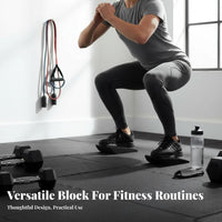 2 Pieces EVA Foam Wedge Portable Squat Wedge Block Lightweight Heel Lift Ramp for Weightlifters, Athletes, Home Gym