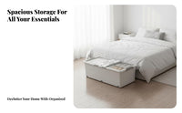 Rolling Underbed Drawer With casters Flat Rolling container particlesproof Lid for Under Bed