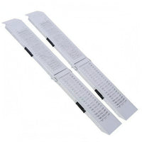 Foldable Loading Ramp Anti Slip Metal Loading Ramp Carrying Handle Transport Equipment for Garage