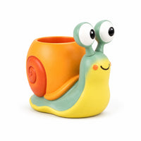 Snail Pen Holder Whimsical Snail Planter Desktop Decor Sculptural Ornament Space-Saving for Office Workers, Desk, Workspace