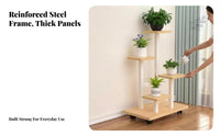 Floor-Standing Multi-Tier Planter Stand Modern and design Multi-Tiered Plant Stand Space-Saving blossom Rack Elegant Decoration for Apartment Dwellers, Gardeners, homeowners, Living Room, Balcony, Bedroom, Corner
