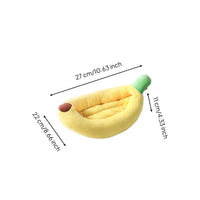 Fruit-Shaped Pet Bed Cushioned Indoor Hideaway Pet Resting Place for Small Dogs