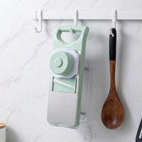 Mandoline Vegetable Slicer, Robust Vegetable Cutter with Hand Guard, 29.5x20x9cm Kitchen Grater for Precise Slices, Seafoam