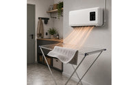 Wall-Mounted Electric Heater Compact Electric Wall Heater Rounded-Corner