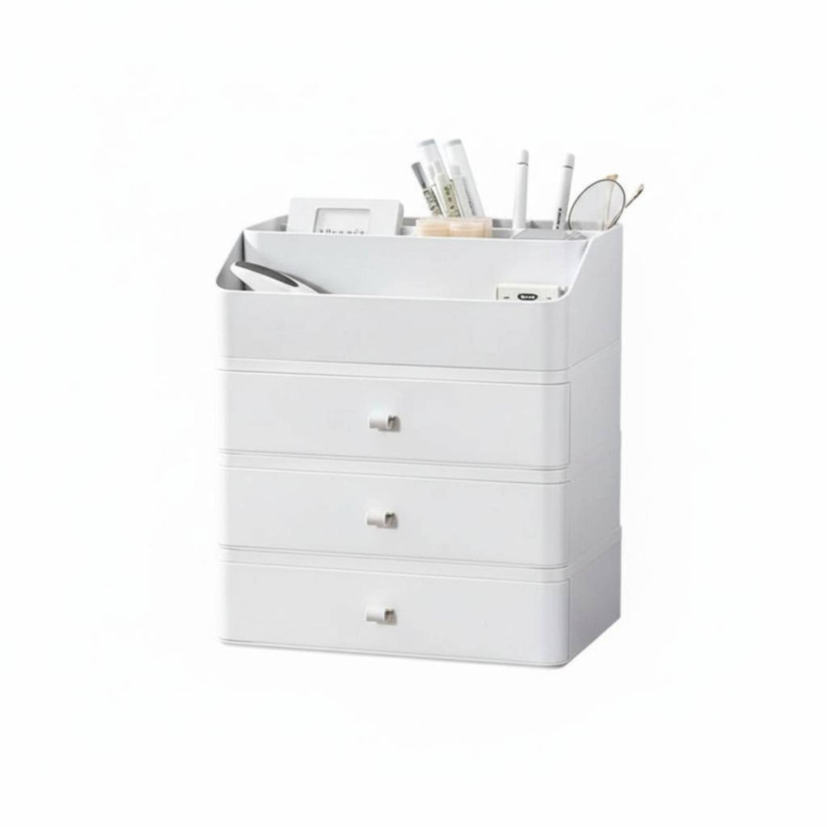 Space-Saving Stackable Drawer Unit Multi-Purpose Stackable Drawer Box long-lasting Desktop Organizer interlocking Design for Office Workers, Hobbyists, Desk, Dorm Room, Bedroom, Vanity