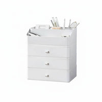 Space-Saving Stackable Drawer Unit Multi-Purpose Stackable Drawer Box long-lasting Desktop Organizer interlocking Design for Office Workers, Hobbyists, Desk, Dorm Room, Bedroom, Vanity