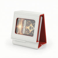 Soft Trading Card Box with Window Compact Card Storage Box with Closure Sturdy Organized for Gamers, Desk Display