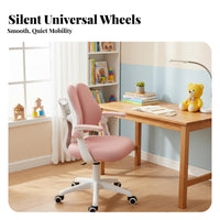 Adjustable Student Chair Dynamic Back Support Ergonomic Kids Desk Chair Anti-Tip Base children's Furniture for Students, Homework, Bedroom, Playroom