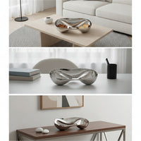 Fruit Tray Stainless Steel Snack Tray Polished Tableware for Parties