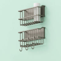 Refrigerator Organizer Made of Carbon Steel for Kitchen Organization, 28cm Storage Rack for Side