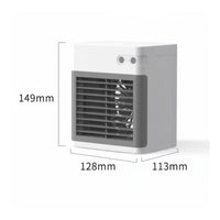 Mini Water-Based Chiller 3 Adjustable Settings Settings Portable Air Chiller Night Light Desktop Water Fan for Office, Bedroom