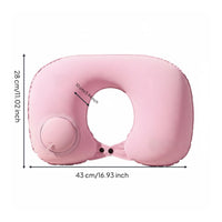 Multi-Purpose Inflatable Travel Pillow Lightweight Portable Air Pillow Neck Support for Travelers, Campers, Car Rides