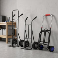 Foldable Hand Truck Portable Shopping Cart with Wheels for Groceries, Camping, and Stair Climbing