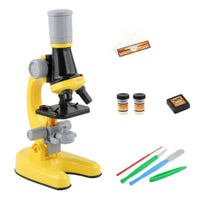 STEM Learning Kids Science Microscope LED Light Children's Microscope Set High Magnification Educational Toy Great Gift for Students