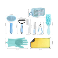Pet Grooming Kit with Storage Bag Self-Cleaning Dog Grooming Set Organized Organizer for Travel