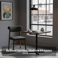 High-Resilience Cushion Upholstered Winged-backBack Chair Ergonomic Backrest Upholstered Side Chair Soft and Breathable Seating Furniture Sturdy Frame for Homeowners, Restaurant Owners, Hotel Managers, Dining Room, Cafe, Kitchen, Office