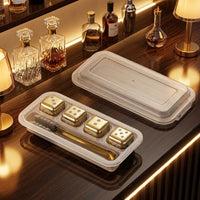 Birthday Gift for Him with 12 Stainless Steel Whisky Stones, Chilling Stones for Home Bar, Reusable Food Grade Steel Ice, Gift Men Party Supplies