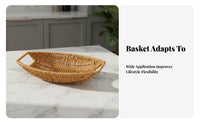 Rustic Table Tray Natural Look Serving Ware for Casual Entertaining