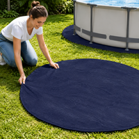 Pool Underlay Fleece, 200g/m², Rot-resistant Non-woven Geotextile, Protective Underlay for Pool Liner with Moisture Barrier, Stable Outdoor Pool Underlay