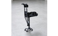 Single Leg Telescopic Mobility Aid Anti Slip Base Telescopic Knee Crutch Hands Free Knee Crutch Left and Right Foot Universal