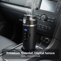 500 Ml 12V Car Kettle Keeps Warm 12V Portable Water Boiler Indicator Light Stainless Vehicle Kettle Heating Cup for Commuters, Truckers, Road Trip