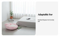 Cute Design Flower Shaped Cushion Removable Core Velvety Flower Cushion Cottagecore Aesthetic for Adults, Teens, Bay Window, Bedroom