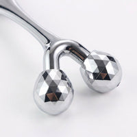 Germanium Face Roller for Care Routine, Metal Cooling for Eye Massage, Manual Facial Tool for Lifting