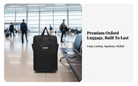 Foldable Luggage Water-Resistant Foldable Rolling Luggage Sturdy Large Capacity Rolling Duffel for Movers, Families, Learning Internationally, Moving