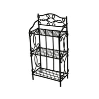 Miniature Shelf with Scrollwork Classic 1/12 Miniature Display Rack Solid Colour Furniture for Tabletop Photography