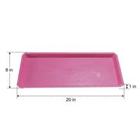 Plant Saucers and Large Resin Plant Trays, Drip Tray for Floor Standing Pots, Country Style Water Tray for Indoor and Balcony Use