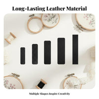 Handmade Accessory Comp Single Nt Embroidery Hair Clip Base Bulk Pack DIY Hair Clip Leather Pad Polished Finish for Crafters, Women