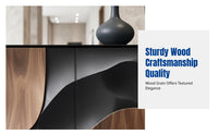 Hardwood Entryway Cabinet, Embossed Designer Storage, Luxury Villa Sideboard, Living Room Decor