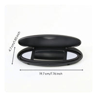 Visor Mirror Assembly Replacement Sun Visor Vanity Mirror with Cover Oval for Vehicle Owners