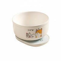 Easy to Clean Ceramic Cat Water Bowl Auto Shut-Deactivate Heated Pet Bowl Detachable Design Constant Temperature Pet Feeder Silent Operation for Winter