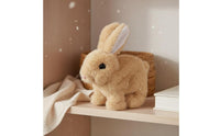 Realistic Hare Stuffed Easy Battery Operated Realistic Hare Chirping Sounds Electronic Walking Bunny for Young Children, Playroom