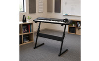 Z-Shaped Keyboard Stand Heavy-Duty Electronic Keyboard Stand Portable for Keyboardists, Pianists, Music Room