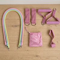Resistance Band Set with Door Anchor for Yoga, Pilates, and Strength Training