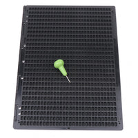 Hinged Side Braille Writing Board Lightweight Braille Writing Slate Portable Accessibility Tool Compact for Blind People
