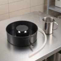 Black Steaming Attachment Plastic Steam Basket Round Vegetable Steamer Basket Easy to Clean