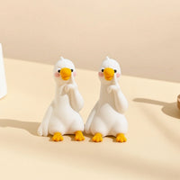 2 Pieces Dashboard Duck Adorable Car Duck with Display Hook Adorable for Drivers