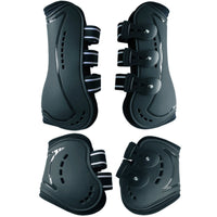 4 Pieces Tendon Boots Breathable Leg Guards Impact-Resistant for Equestrians