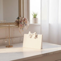 Elegant Design Necklace Display Stand Professional Presentation Bowknot Necklace Display Stand Lightweight Slanted Charm Holder Sturdy for Girls, Shop Counter, Showcase, Dressing Table