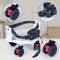 Golf Bag Wheel Base Universal Intended for Golf Bag Cart with Wheels Rolling for Golfers, Clubhouse